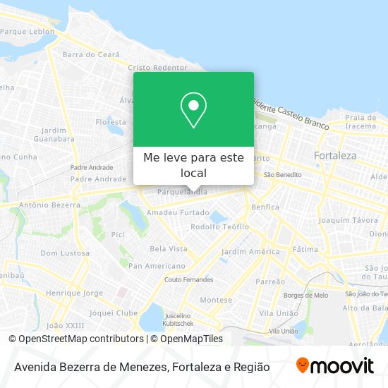 Avenida Bezerra de Menezes mapa