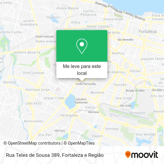 Rua Teles de Sousa 389 mapa