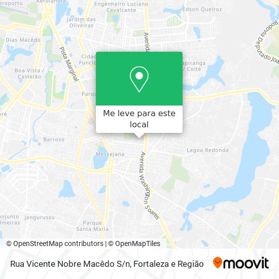 Rua Vicente Nobre Macêdo S/n mapa
