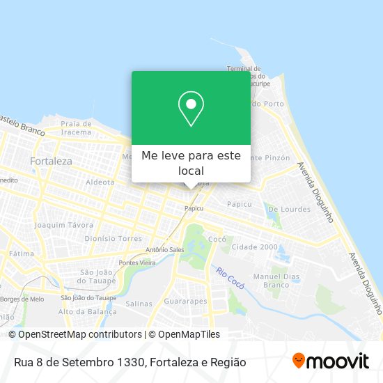 Rua 8 de Setembro 1330 mapa