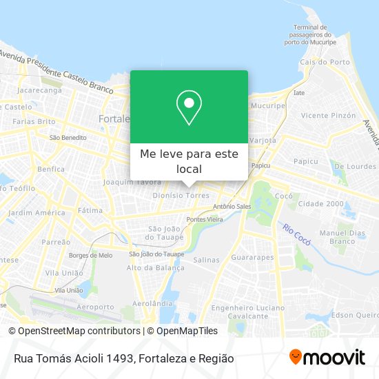 Rua Tomás Acioli 1493 mapa