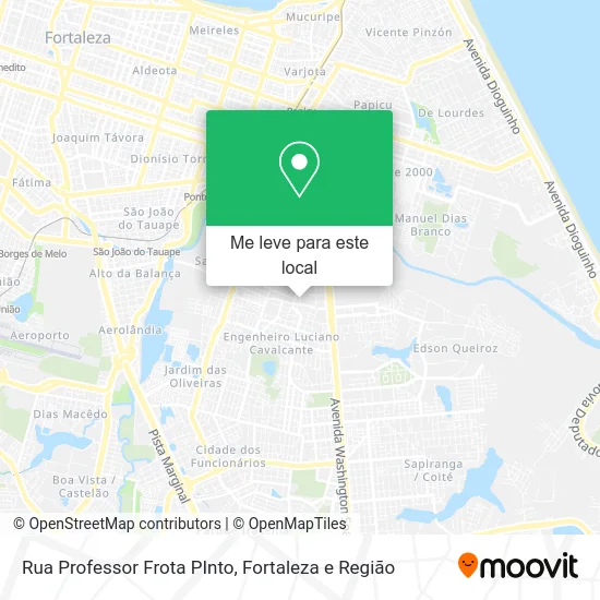 Rua Professor Frota PInto mapa