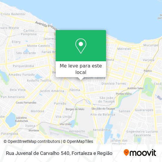 Rua Juvenal de Carvalho 540 mapa