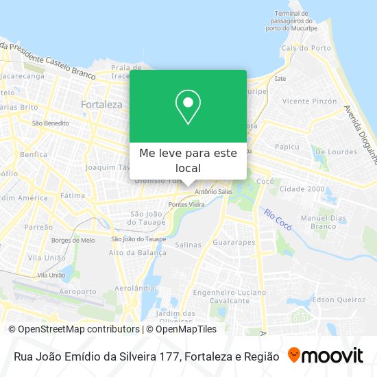 Rua João Emídio da Silveira 177 mapa