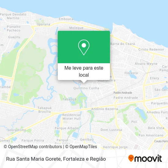 Rua Santa Maria Gorete mapa