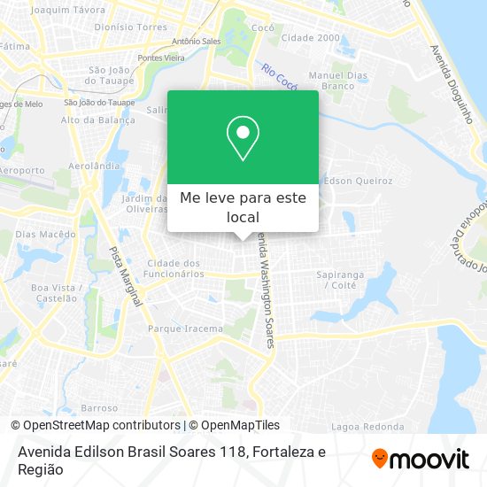 Avenida Edilson Brasil Soares 118 mapa