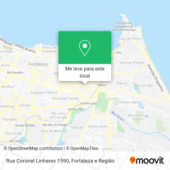 Rua Coronel Linhares 1590 mapa