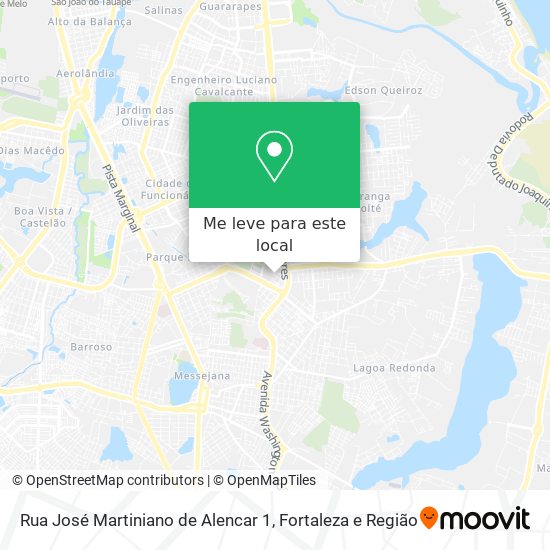 Rua José Martiniano de Alencar 1 mapa