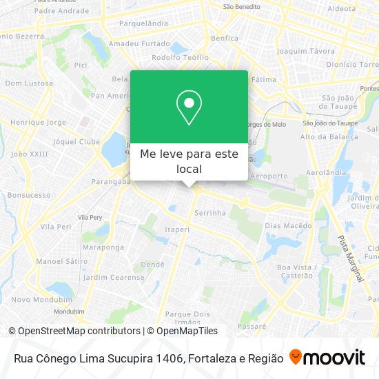Rua Cônego Lima Sucupira 1406 mapa