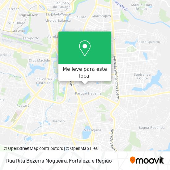 Rua Rita Bezerra Nogueira mapa