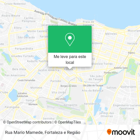 Rua Mario Mamede mapa