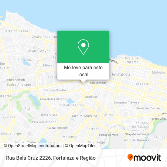 Rua Bela Cruz 2226 mapa