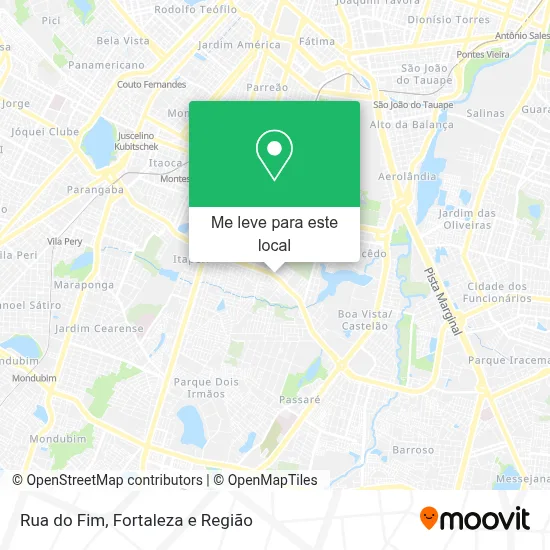 Rua do Fim mapa