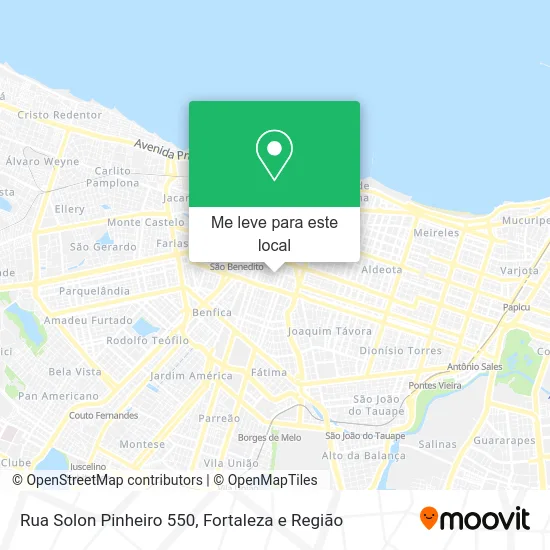 Rua Solon Pinheiro 550 mapa