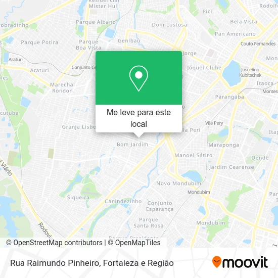 Rua Raimundo Pinheiro mapa
