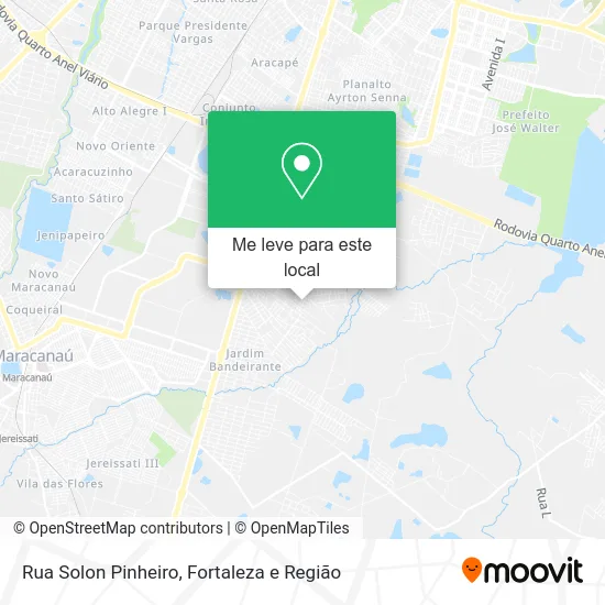 Rua Solon Pinheiro mapa