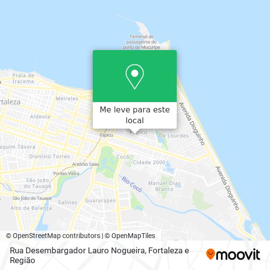 Rua Desembargador Lauro Nogueira mapa