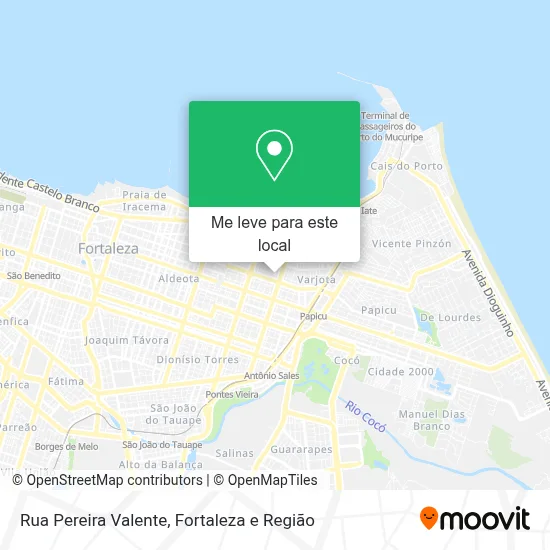 Rua Pereira Valente mapa