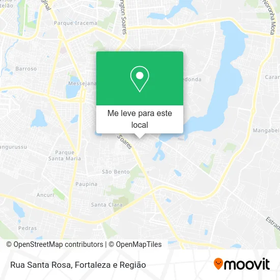 Rua Santa Rosa mapa