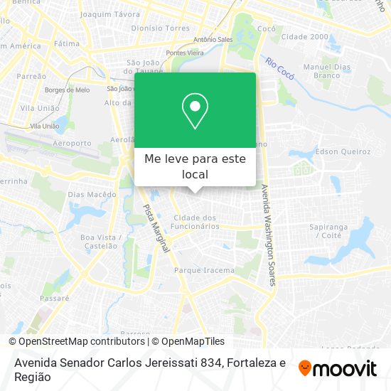 Avenida Senador Carlos Jereissati 834 mapa