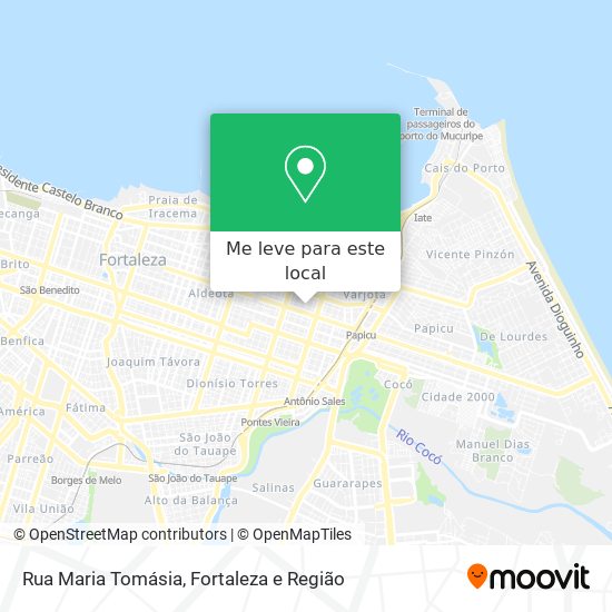 Rua Maria Tomásia mapa