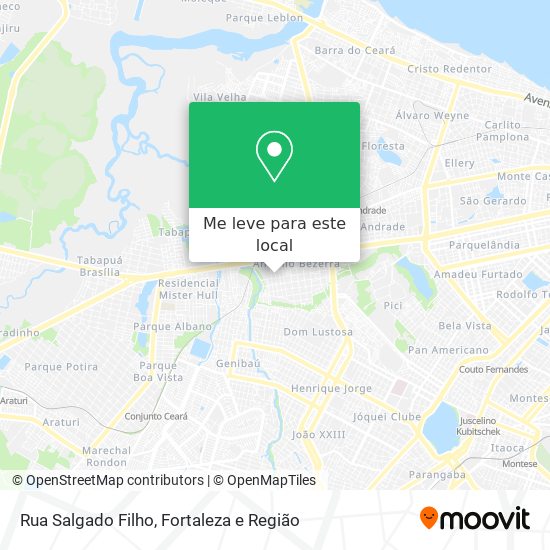 Rua Salgado Filho mapa