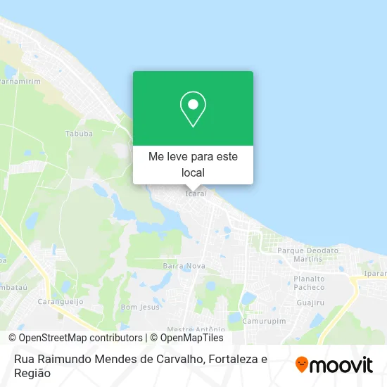 Rua Raimundo Mendes de Carvalho mapa