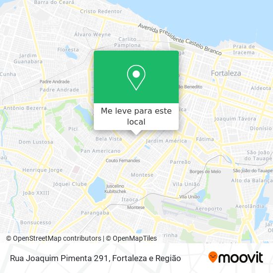Rua Joaquim Pimenta 291 mapa