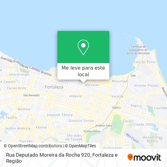 Rua Deputado Moreira da Rocha 920 mapa