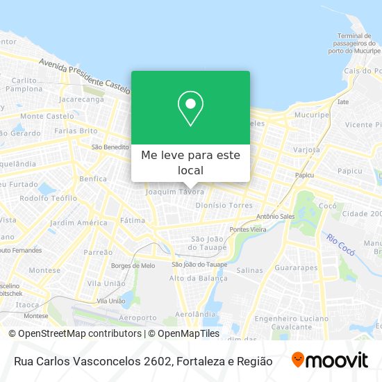 Rua Carlos Vasconcelos 2602 mapa