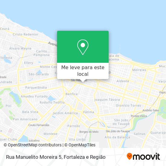 Rua Manuelito Moreira 5 mapa