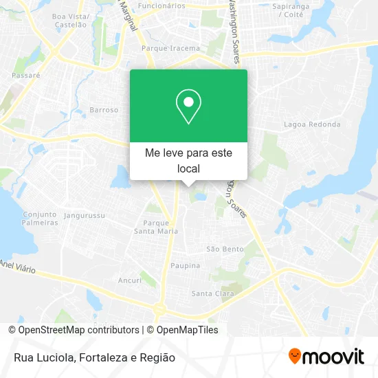 Rua Luciola mapa