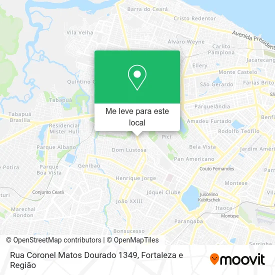 Rua Coronel Matos Dourado 1349 mapa