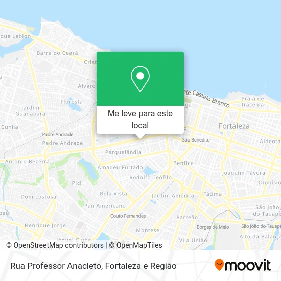 Rua Professor Anacleto mapa