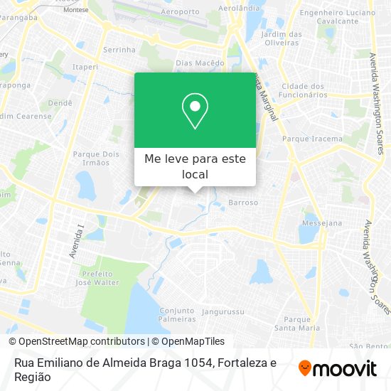 Rua Emiliano de Almeida Braga 1054 mapa