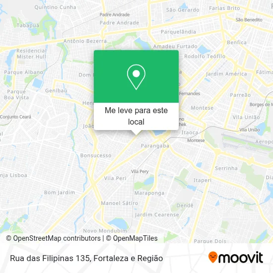 Rua das Filipinas 135 mapa