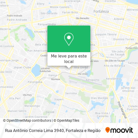 Rua Antônio Correia Lima 3940 mapa