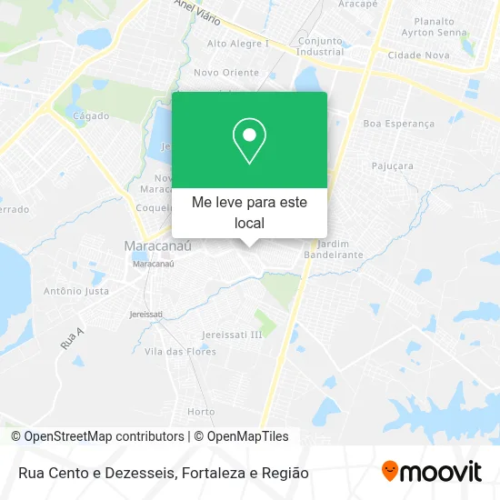 Rua Cento e Dezesseis mapa