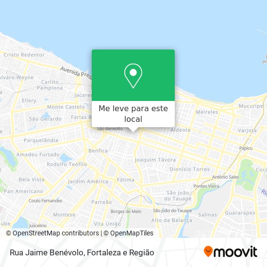 Rua Jaime Benévolo mapa