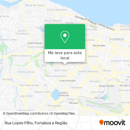 Rua Lopes Filho mapa