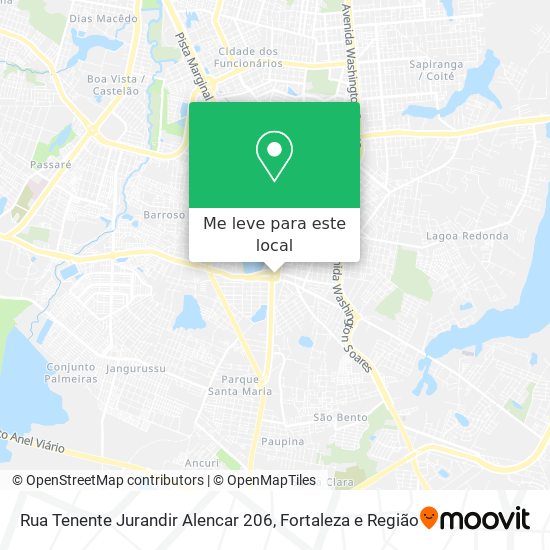 Rua Tenente Jurandir Alencar 206 mapa