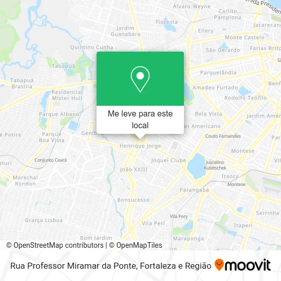 Rua Professor Miramar da Ponte mapa