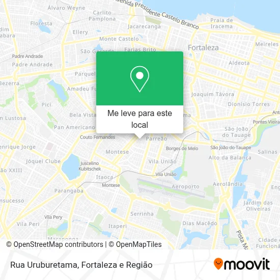 Rua Uruburetama mapa