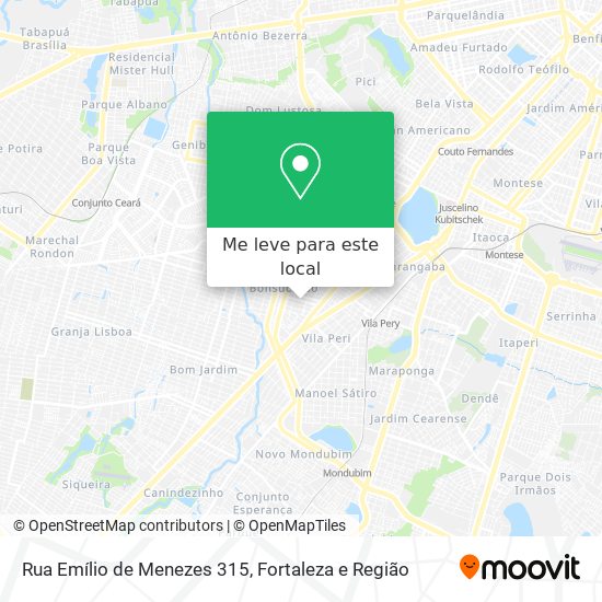 Rua Emílio de Menezes 315 mapa