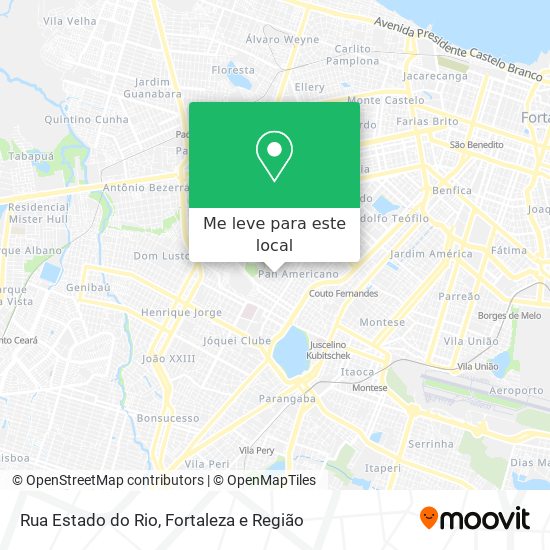 Rua Estado do Rio mapa