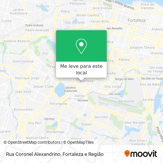 Rua Coronel Alexandrino mapa