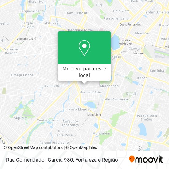 Rua Comendador Garcia 980 mapa