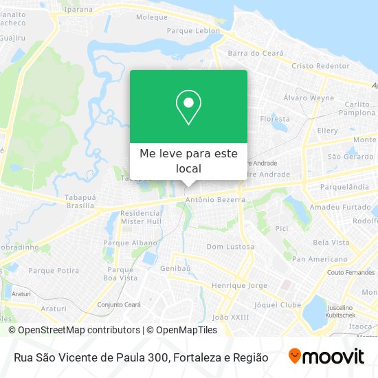 Rua São Vicente de Paula 300 mapa