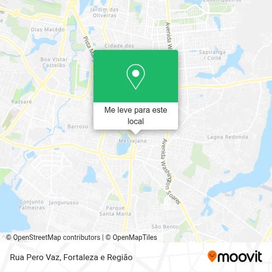 Rua Pero Vaz mapa