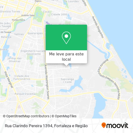 Rua Clarindo Pereira 1394 mapa